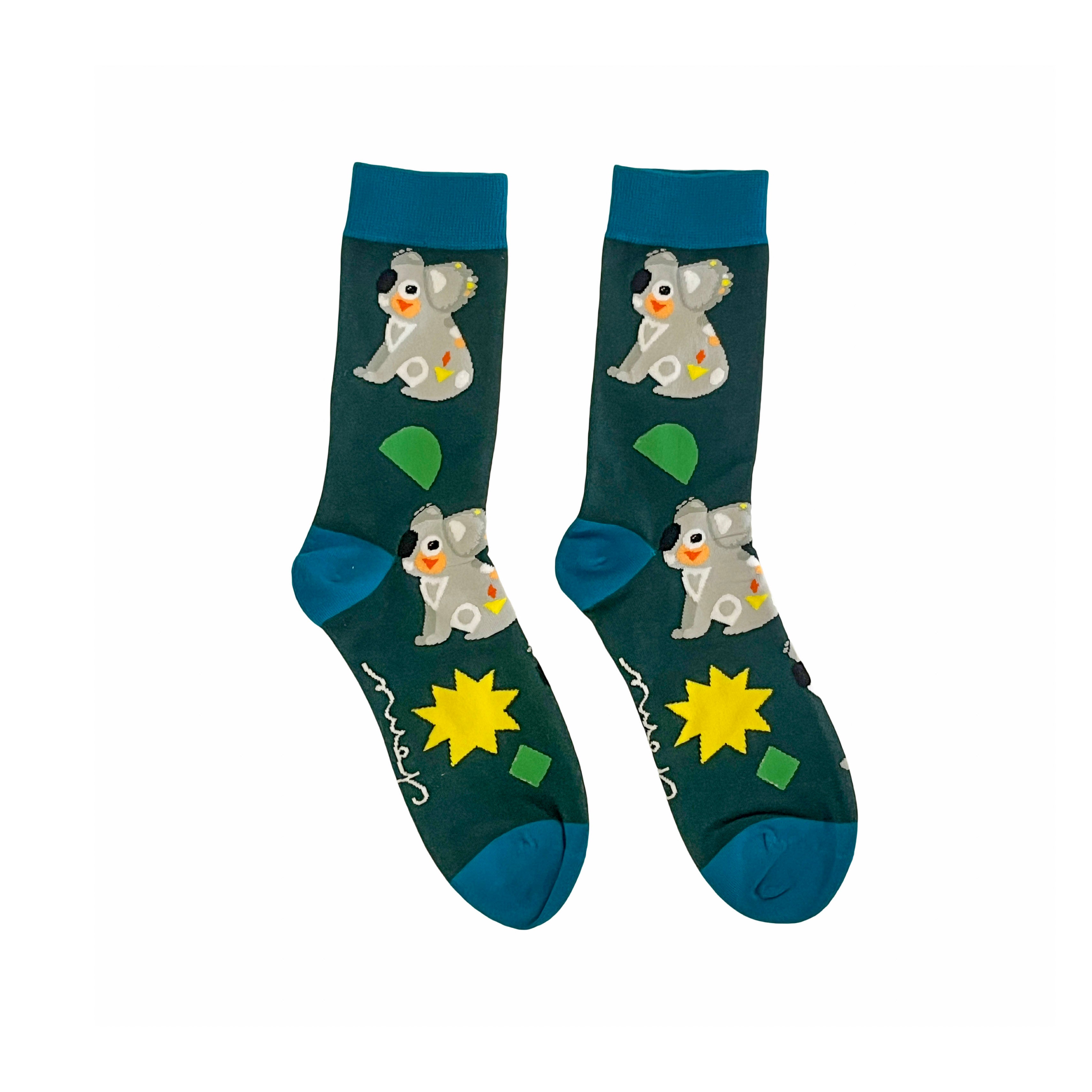 Koalas & Sun Print Socks