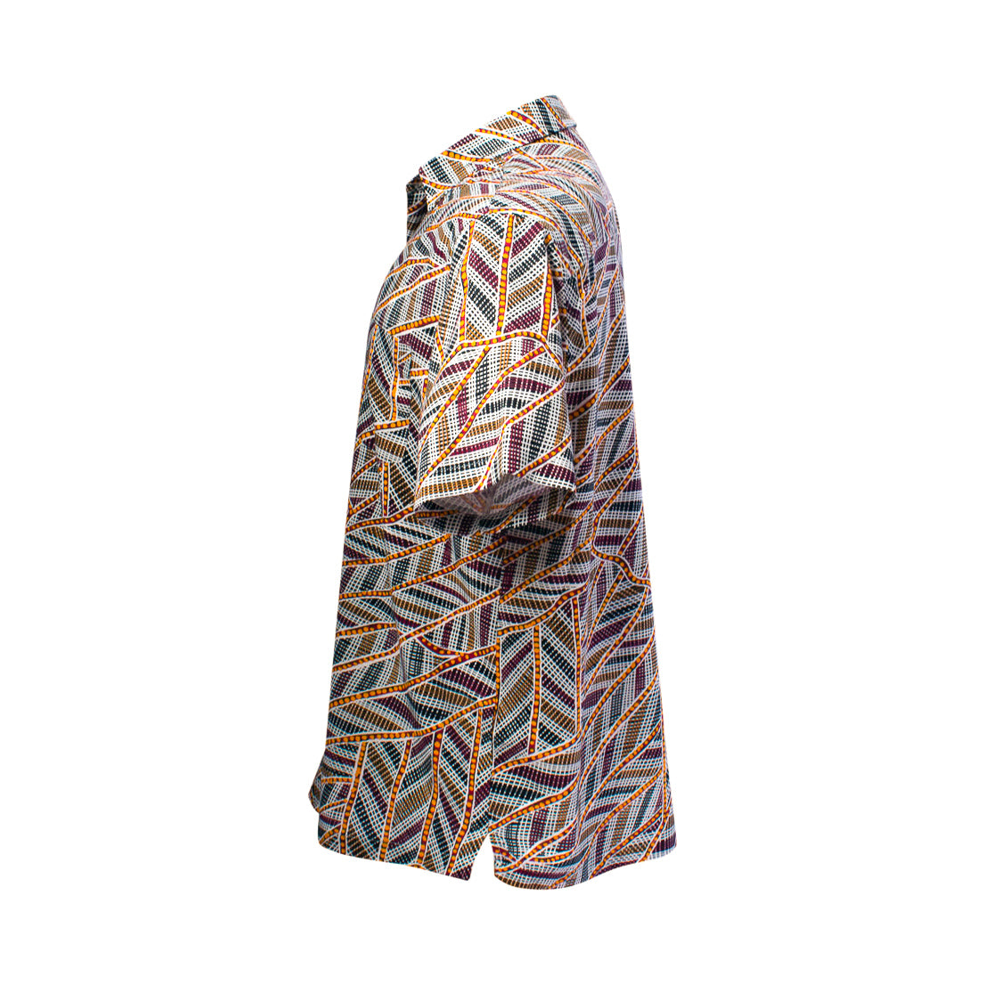Bamboo Men's Shirt Aboriginal Art - Yirrkala Dreaming