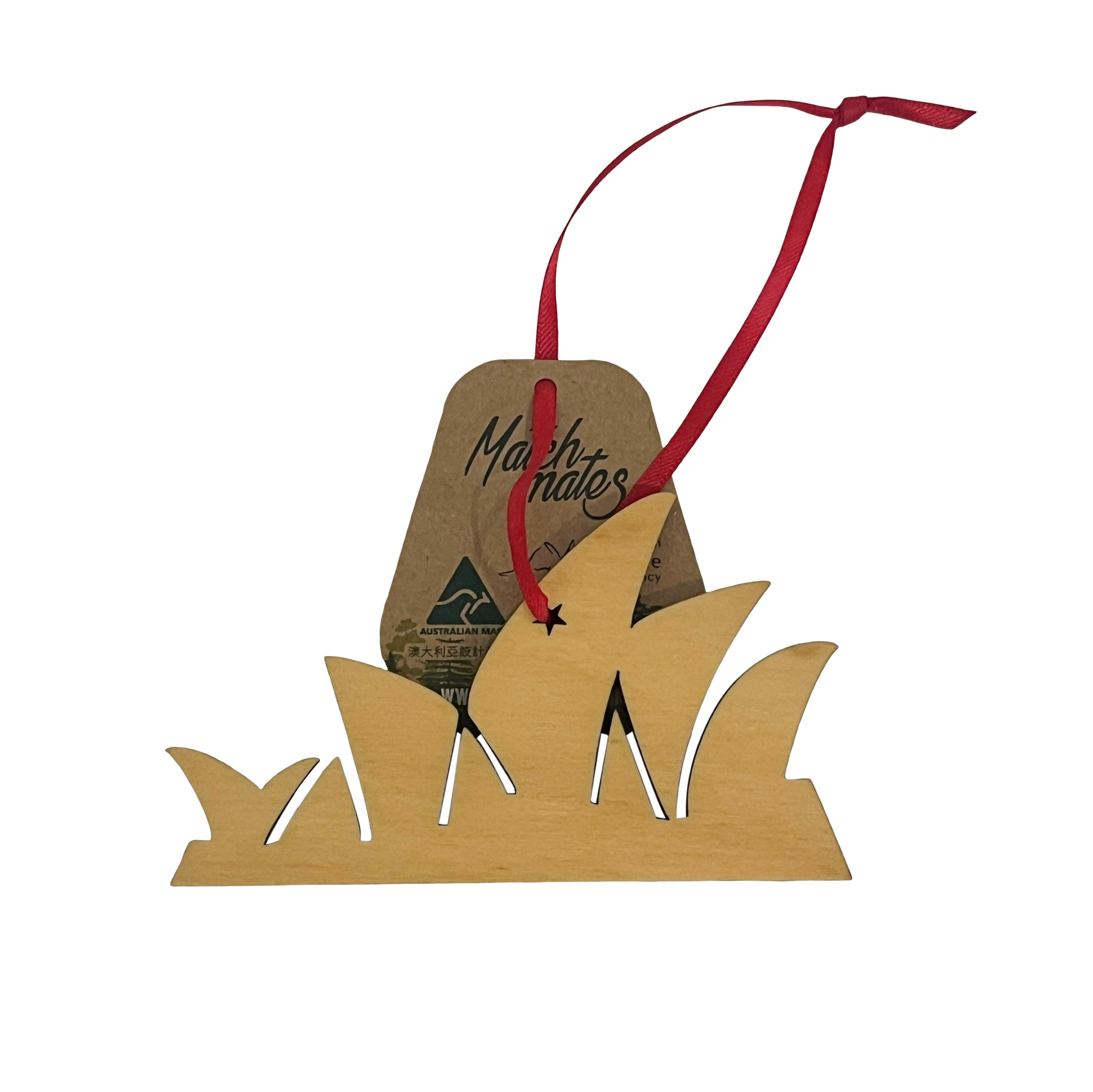 Sydney Opera House Wooden Christmas Decoration