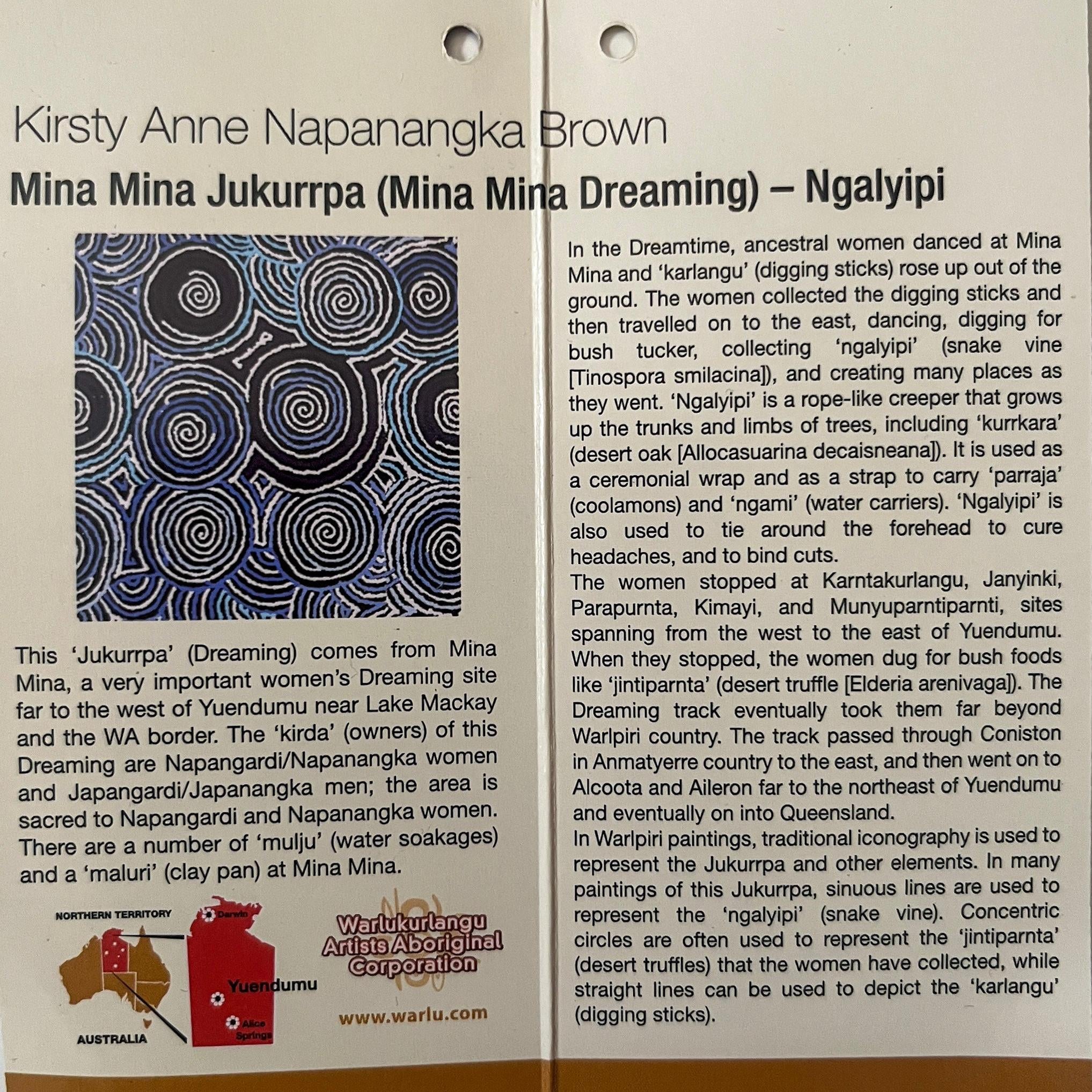 Bamboo Dress Aboriginal Art - Mina Mina