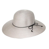 Bermuda Capeline Wide Brim Summer Hat in Latte, Sienna, Black/White, Denim