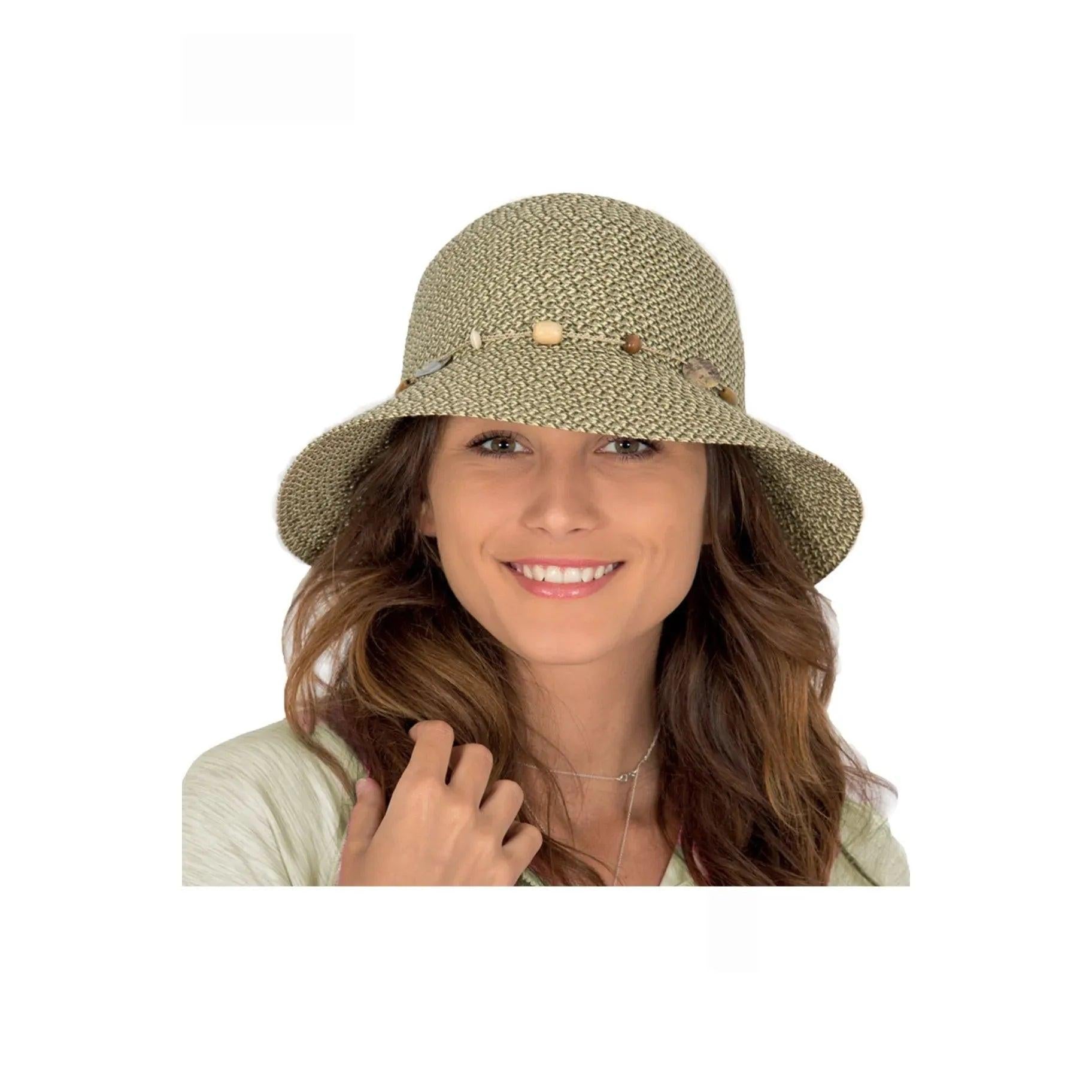 Bohemian Bucket Hat in Natural or Pistachio