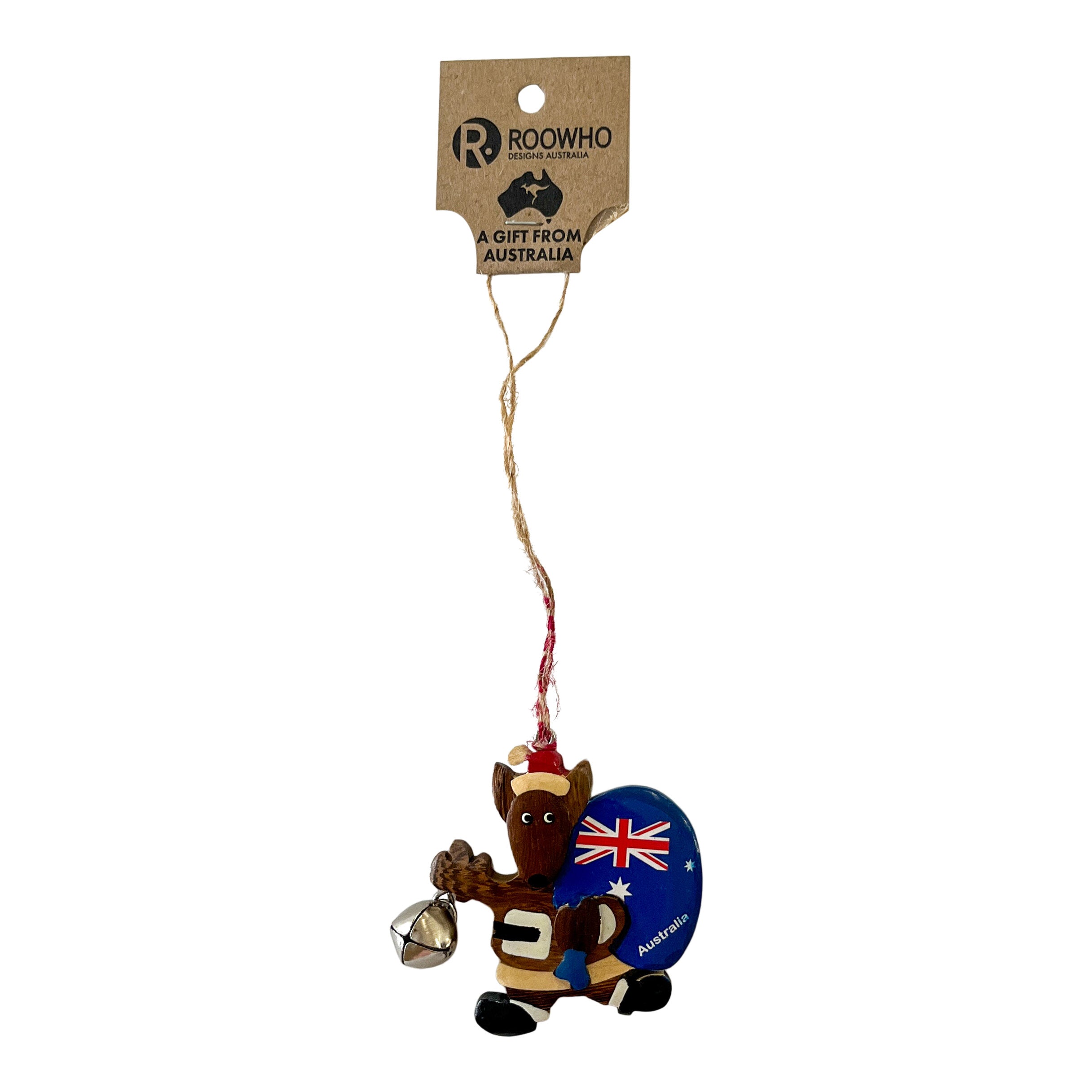 Kangaroo Carrying Aussie Flag Santa Sack