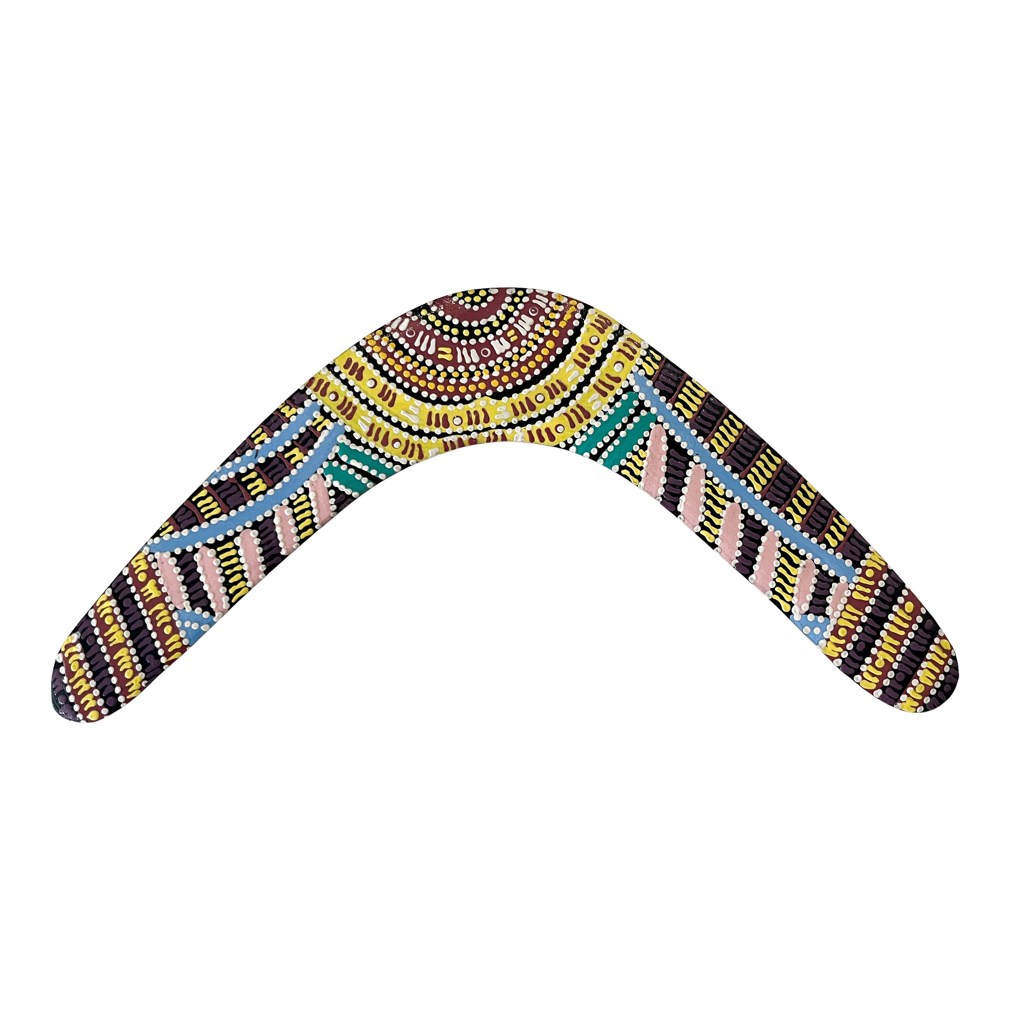 Boomerang - by Aboriginal Artist Cindy Wallace