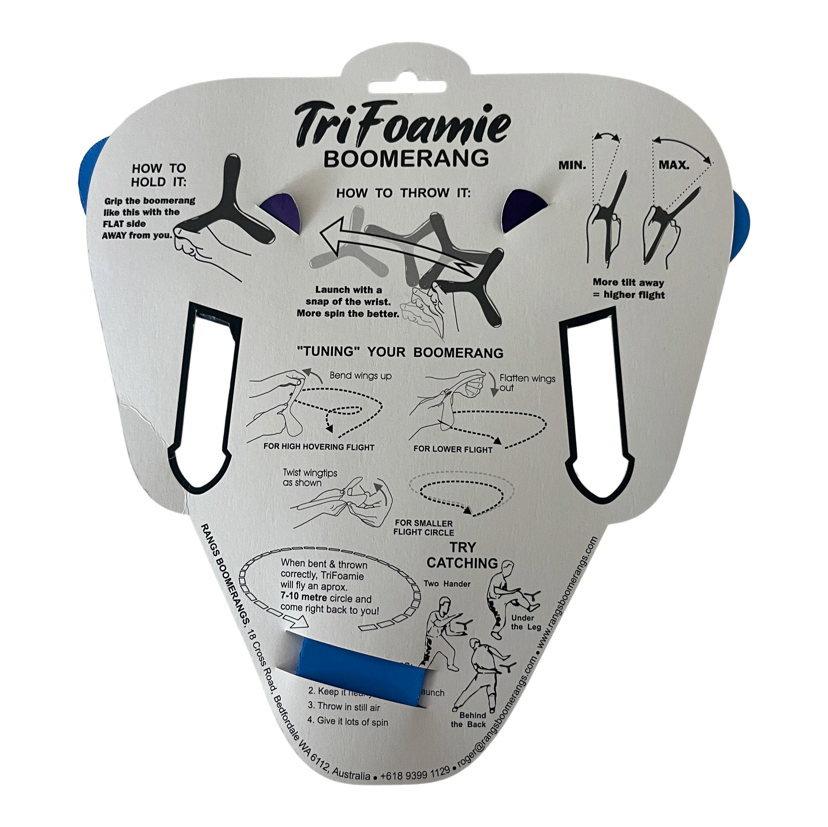 Tri Foamie Boomerang - Assorted Colours