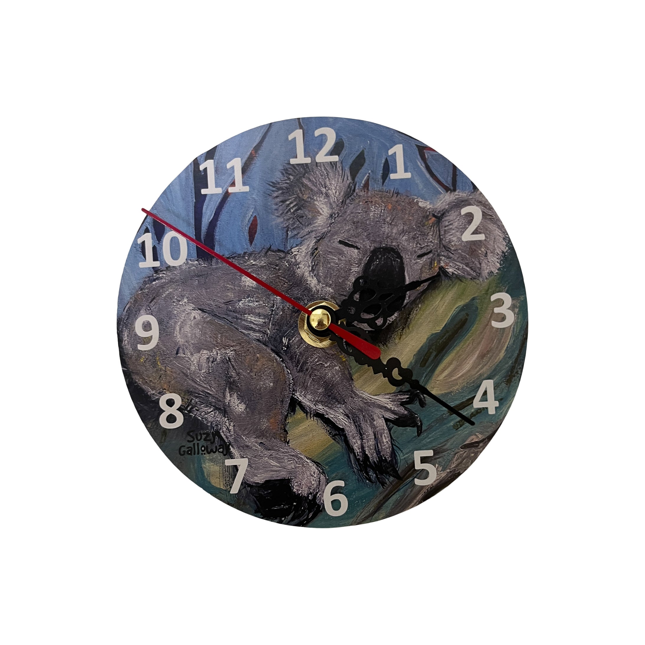 Sleepy Koala Wall or Table Clock