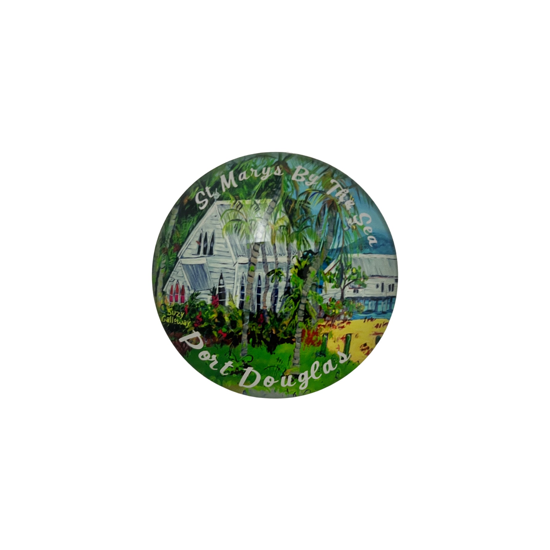 St Mary's By the Sea Port Douglas Glass Dome Magnet