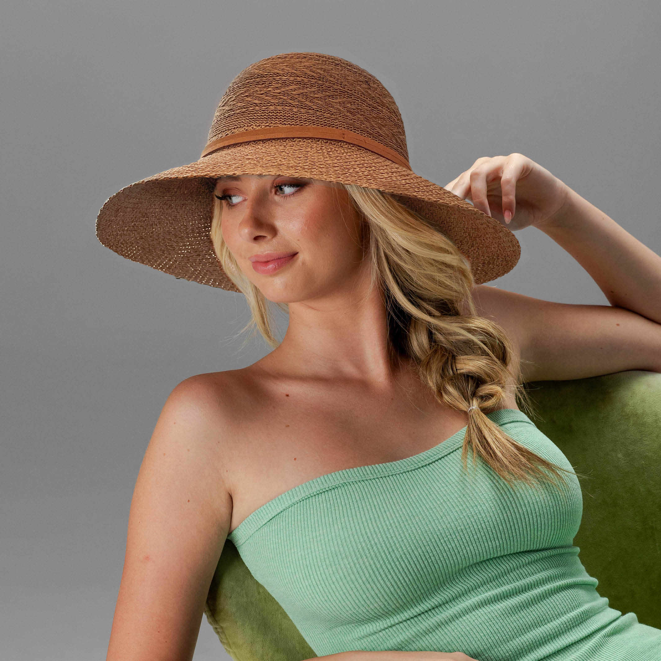 Kimberley Capeline Hat in Camel