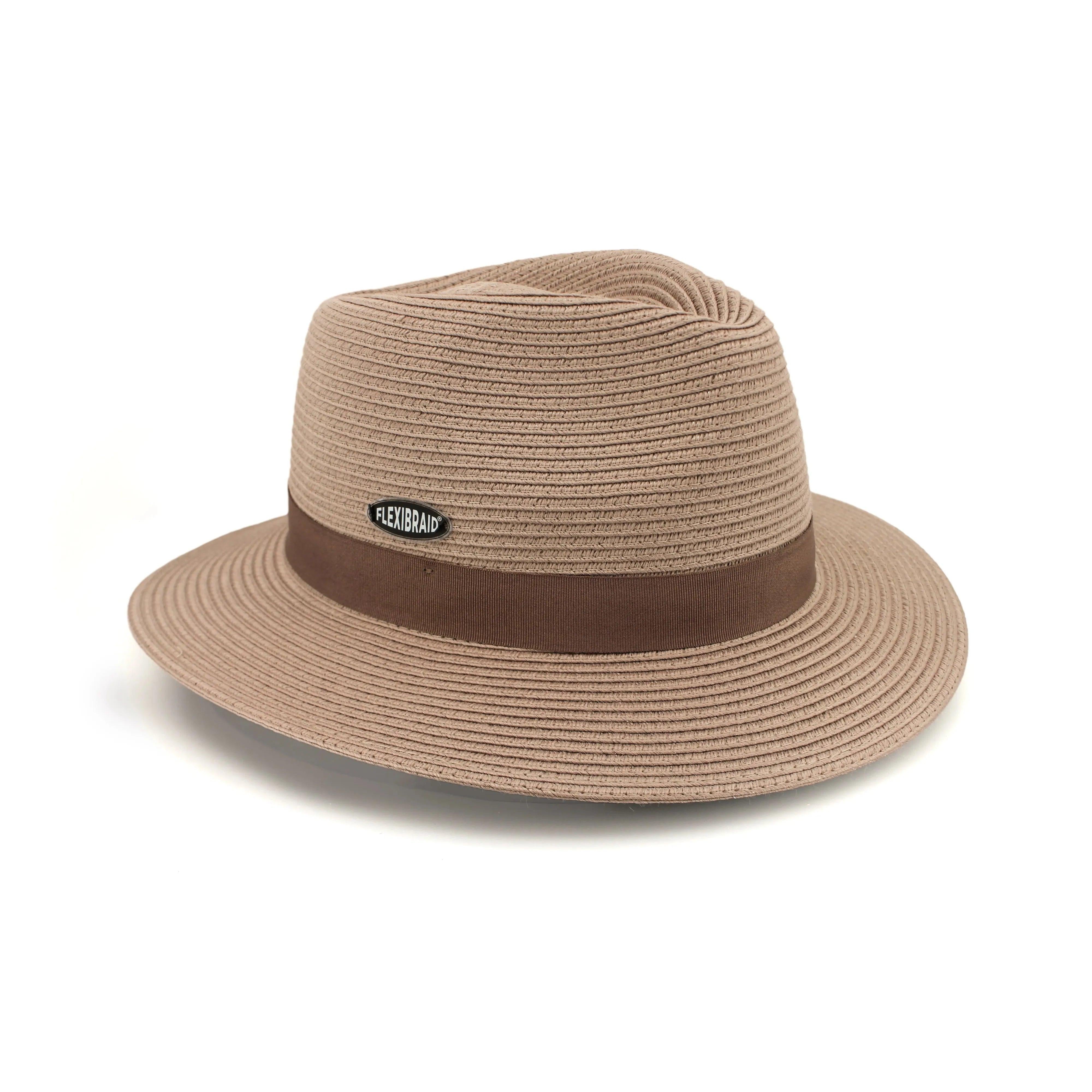 Pana-Mate Fedora in Taupe or Ivory/Olive