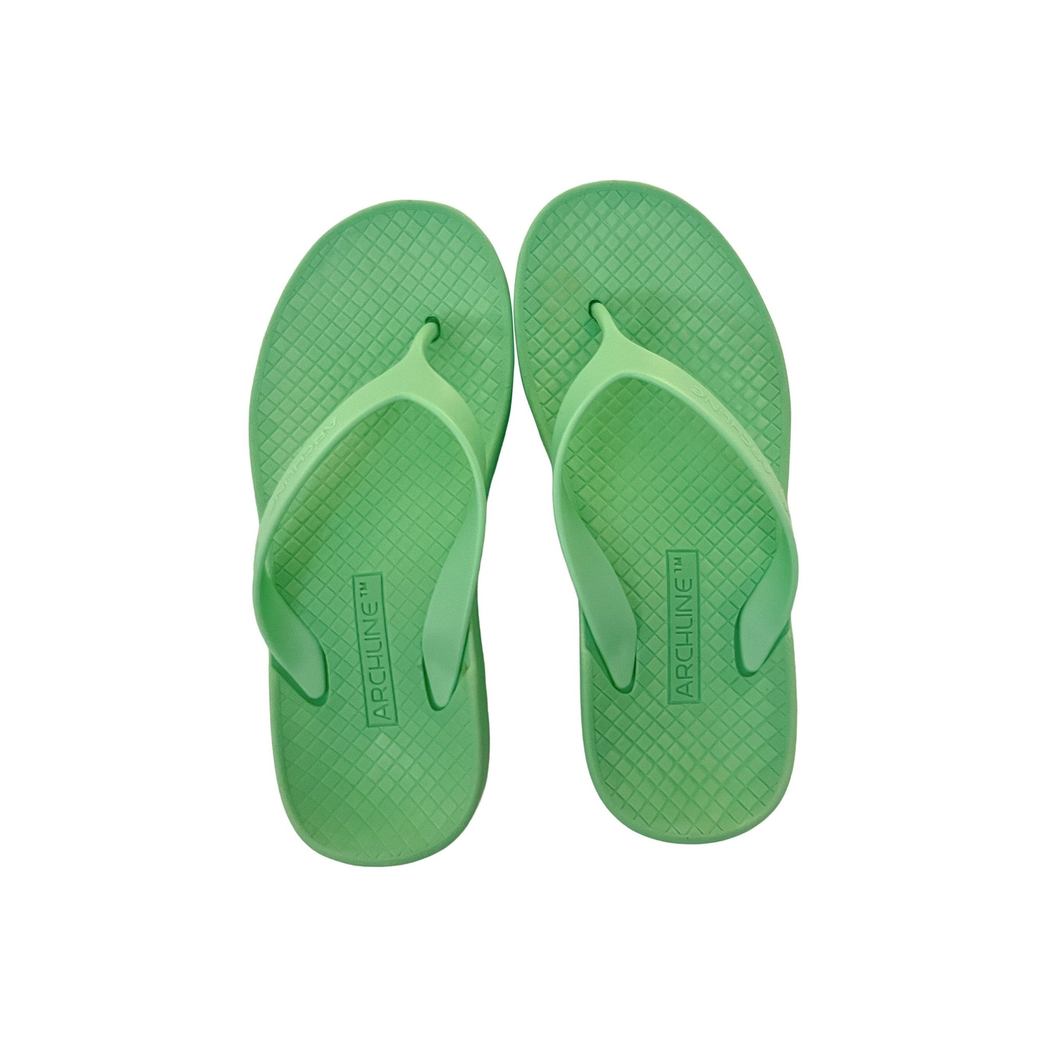 Archline Balance Orthotic Thongs - Dew Green