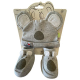 Koala Baby Hat and Booties Set
