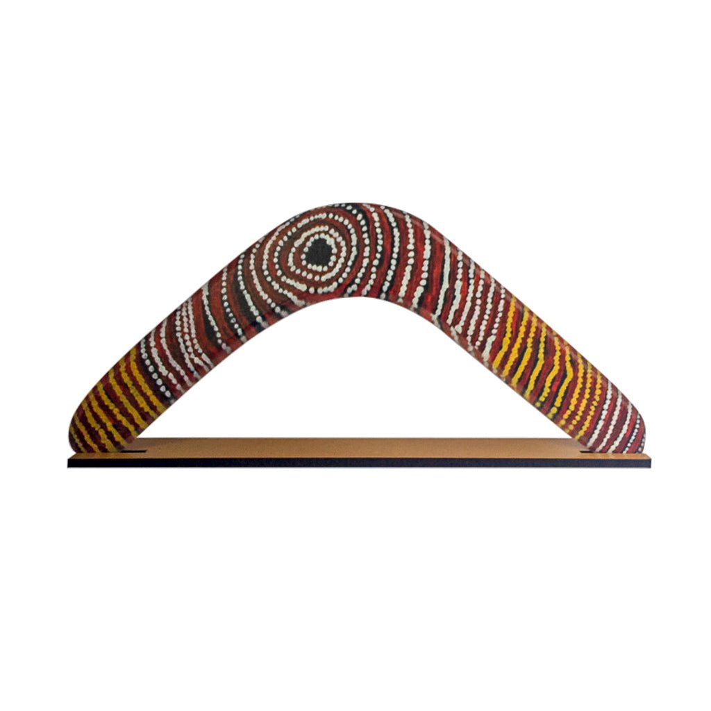 Boomerang - by Aboriginal Artist Wentja Morgan Napaltjarri