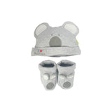 Koala Baby Hat and Booties Set