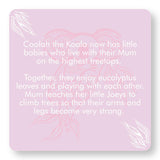 Koala With Pink Trim Aboriginal Design Bib