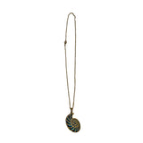 Sterling Silver & Paua Shell Nautilus Necklace