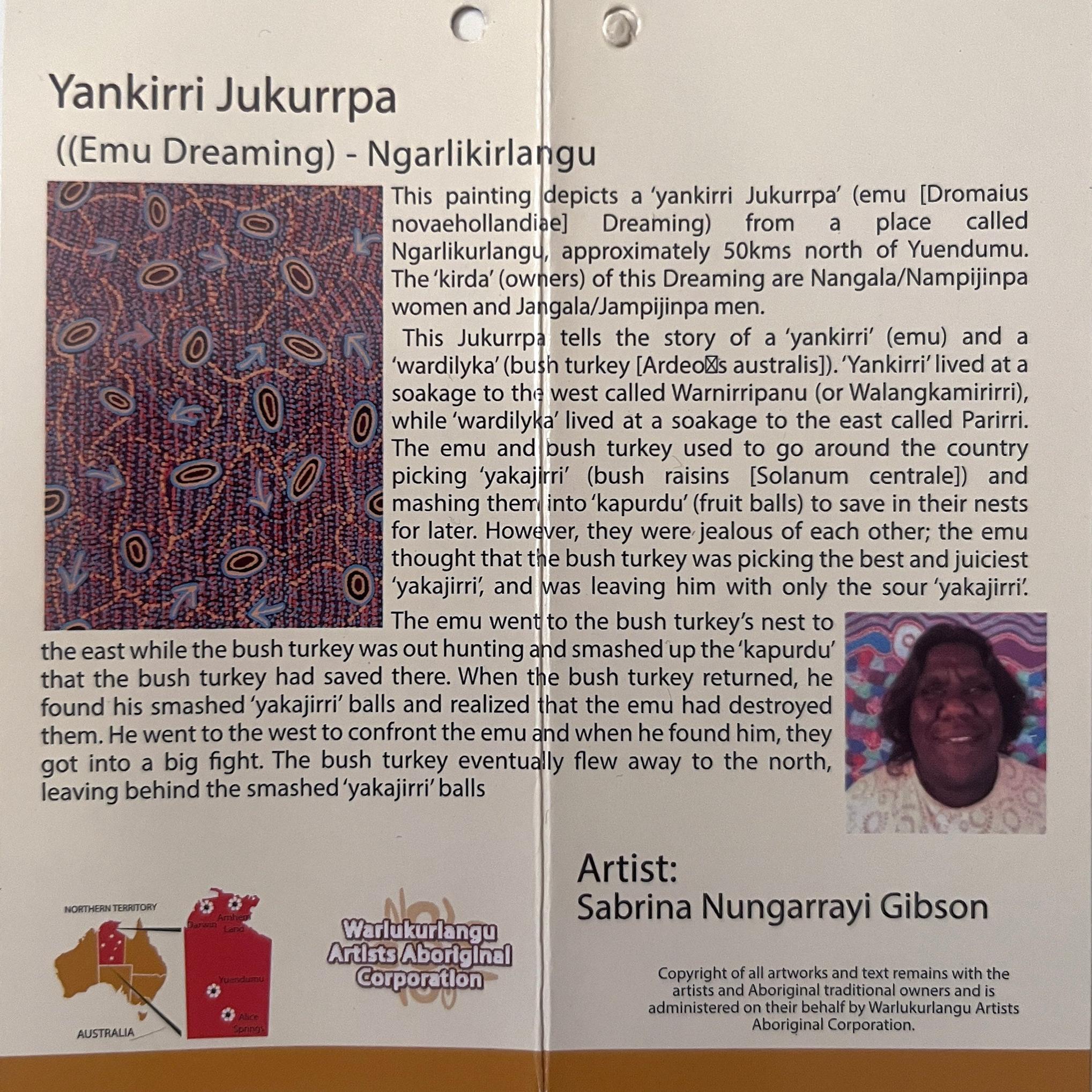 Men’s Short Sleeve Bamboo Shirt – Yankirri Jukurrpa