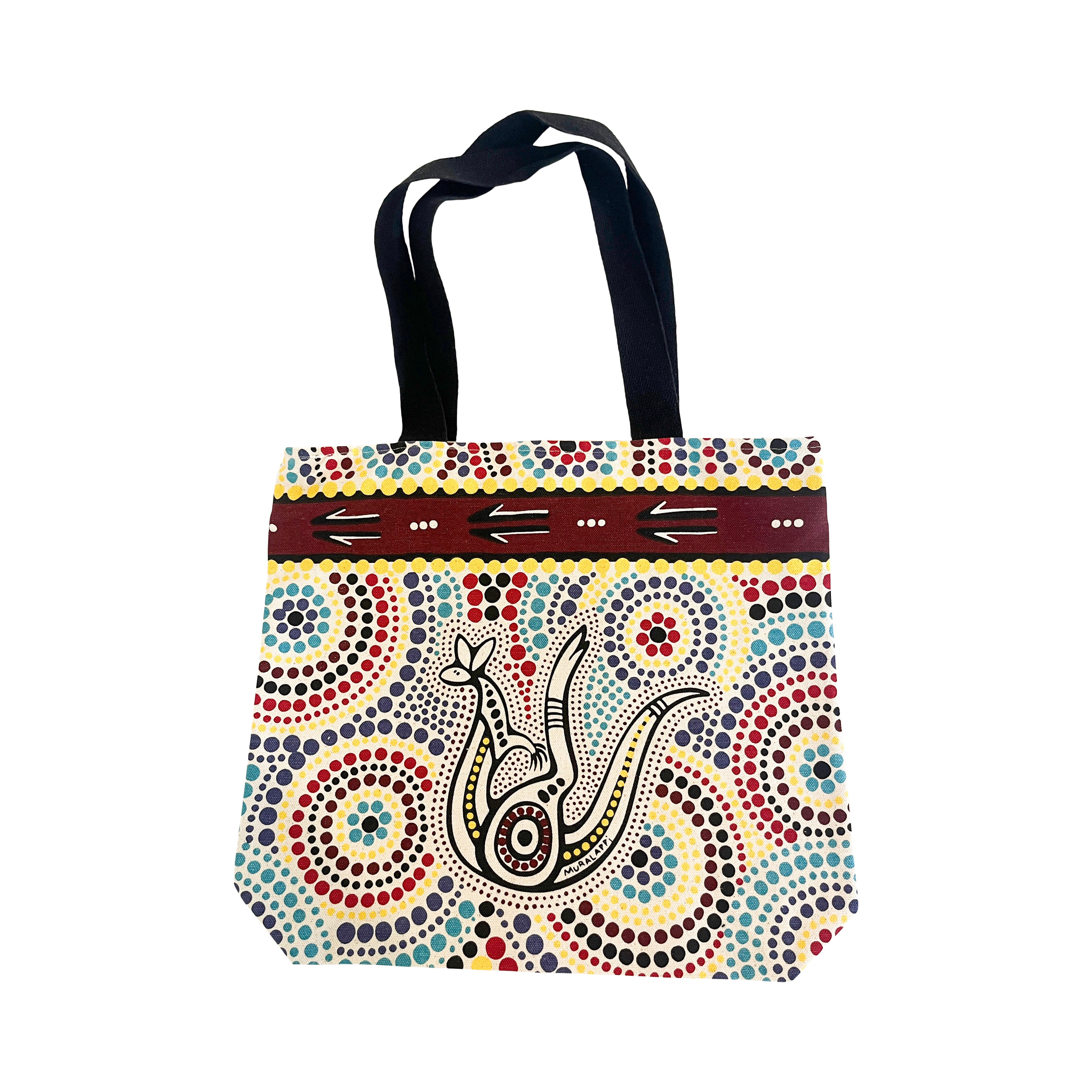 Desert Kangaroo Aboriginal Art Tote Bag
