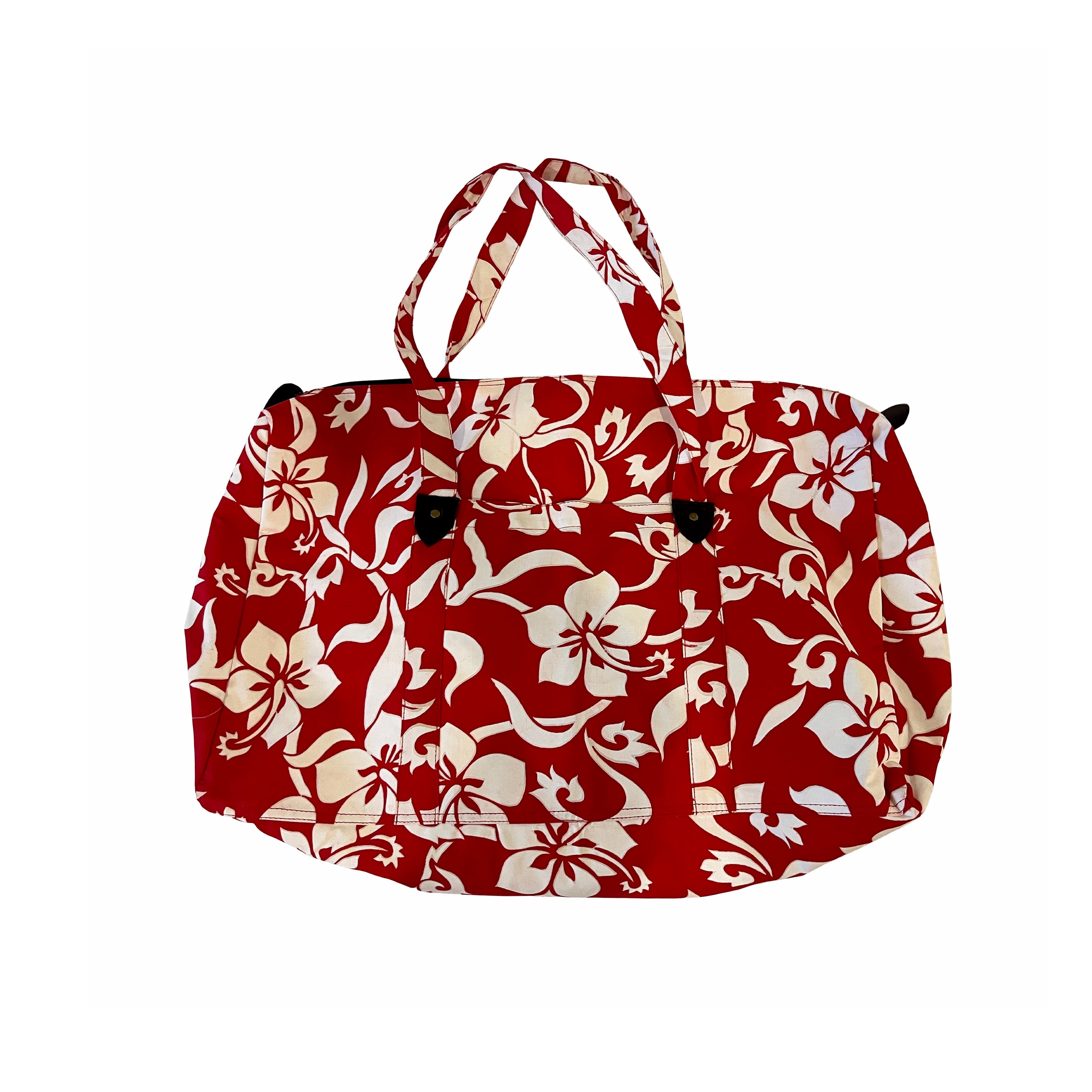 Beach Bag - Red Hibiscus