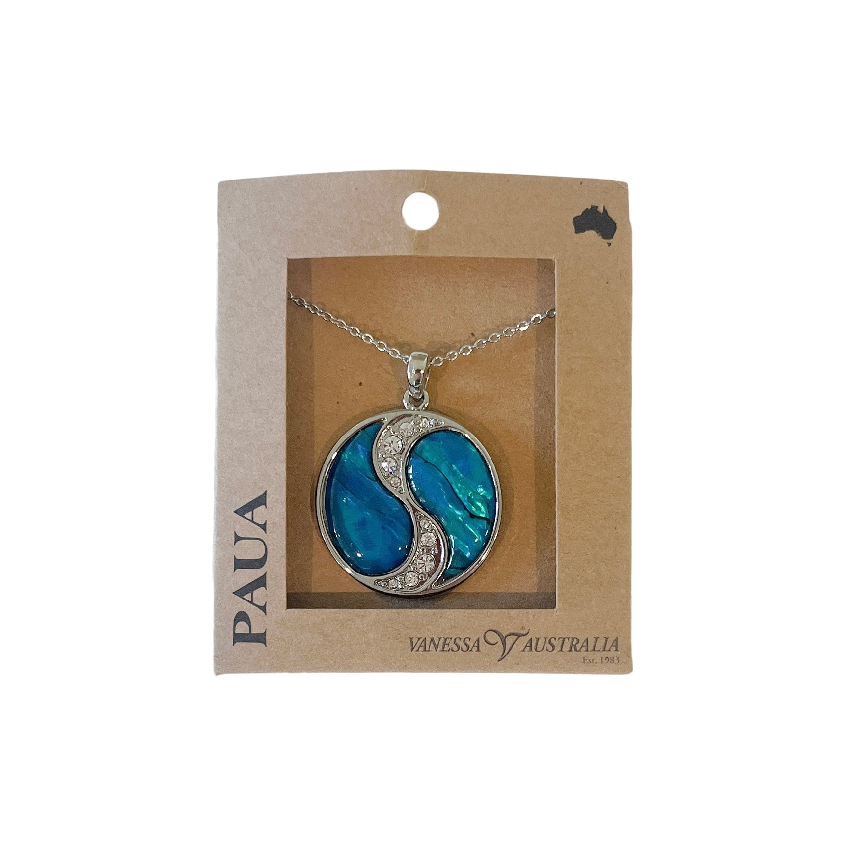 Ying Yang Paua Shell Necklace