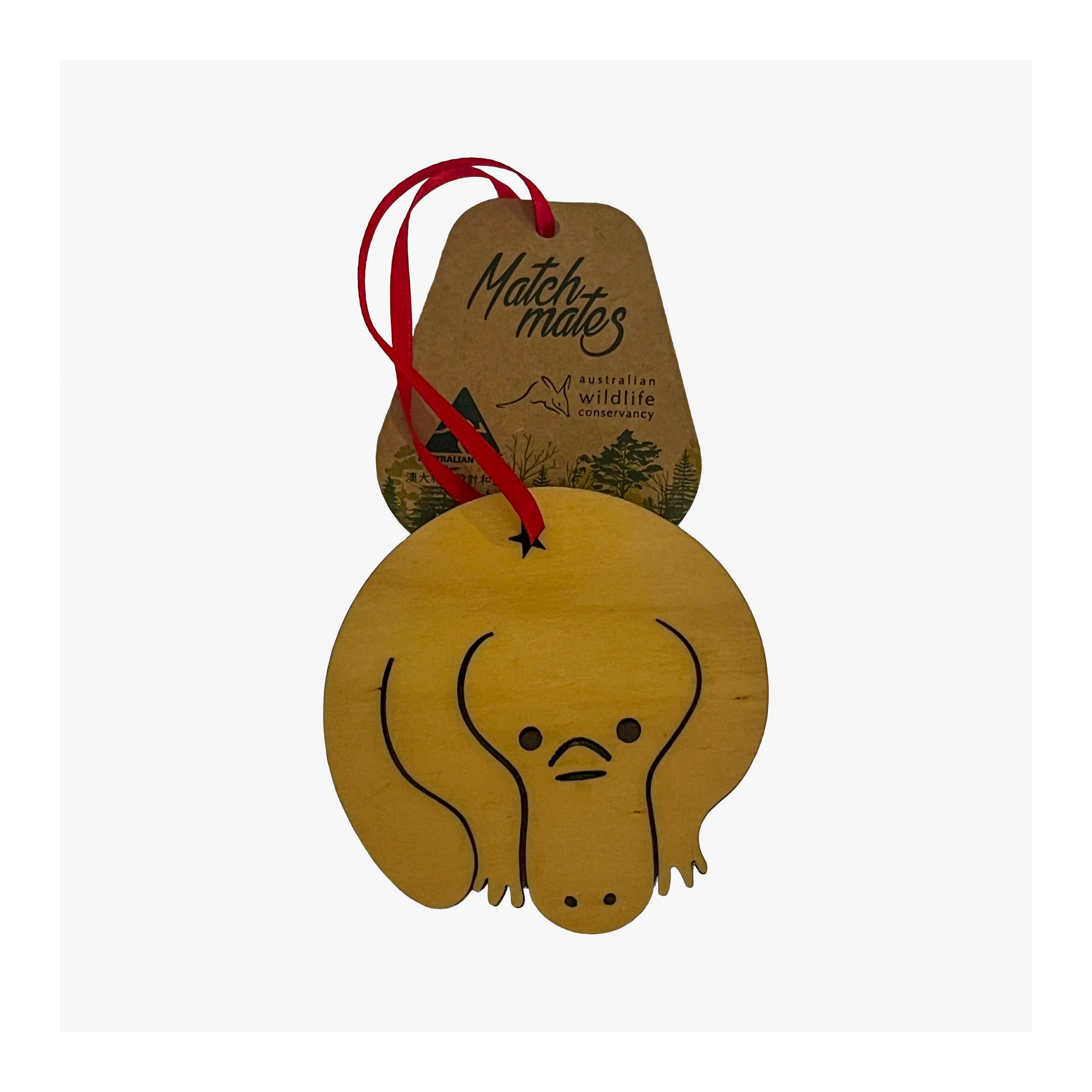 Playtypus Wooden Christmas Decoration