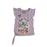 Koala & Butterflies Souvenir T-Shirt - Lilac