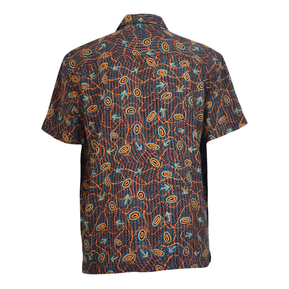 Men’s Short Sleeve Bamboo Shirt – Yankirri Jukurrpa