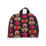 Koala Navy, Pink and Red Print Foldable Backpack