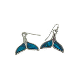 Paua Shell Mermaid Tail Earrings