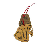 Banner Fish Wooden Christmas Decoration