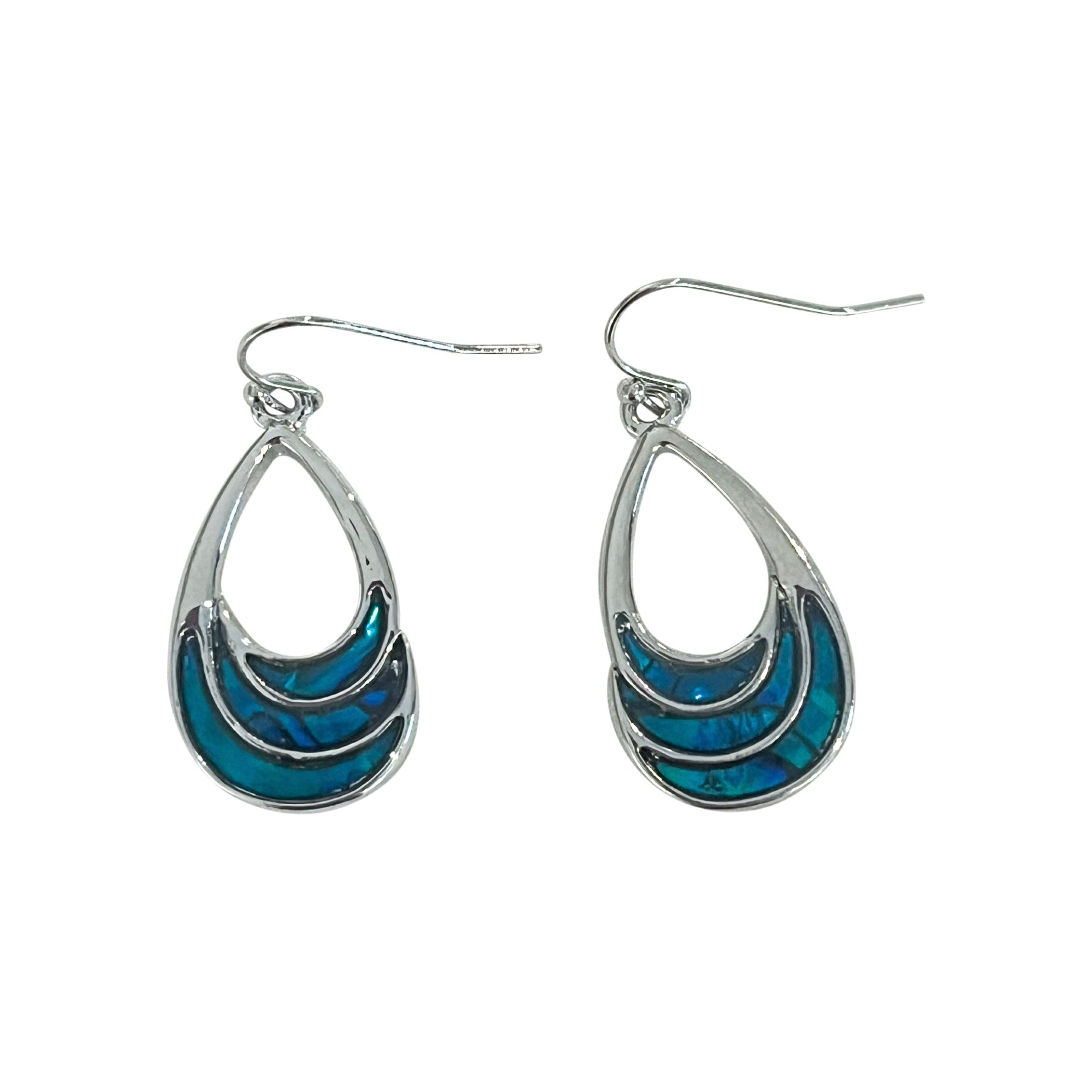 Paua Shell Teardrop Earrings