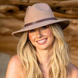 Flinders Felt Fedora in Dark Camel