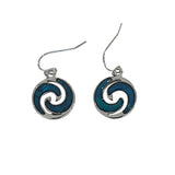 Paua Shell Ocean Swirl Earrings