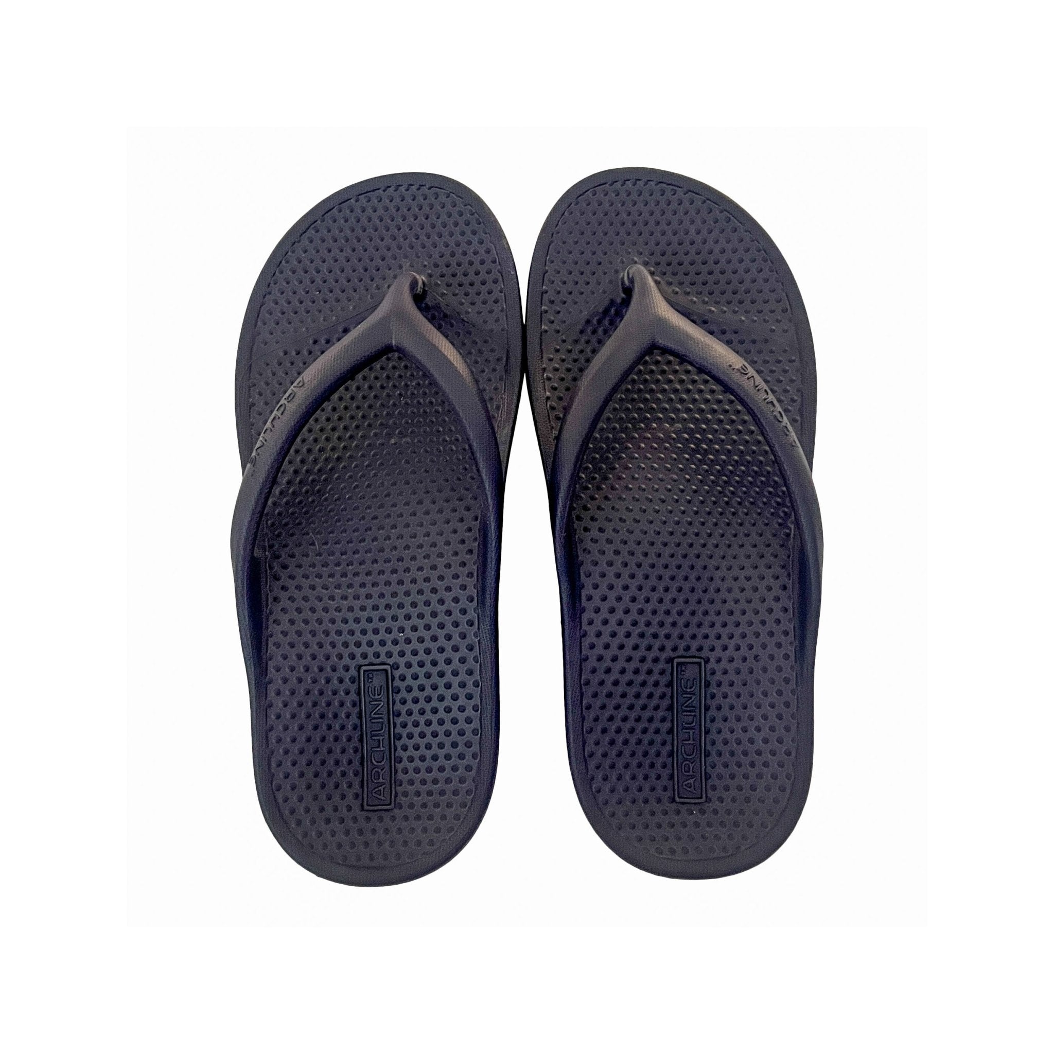 Arch Support Rebound Orthotic Thongs - Navy Top View