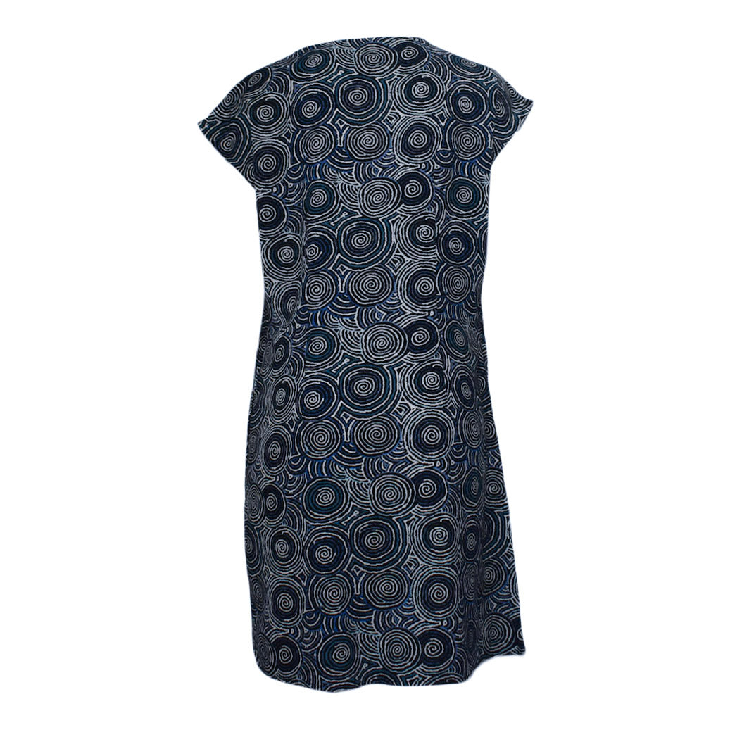 Bamboo Dress Aboriginal Designs- Mina Mina Back View