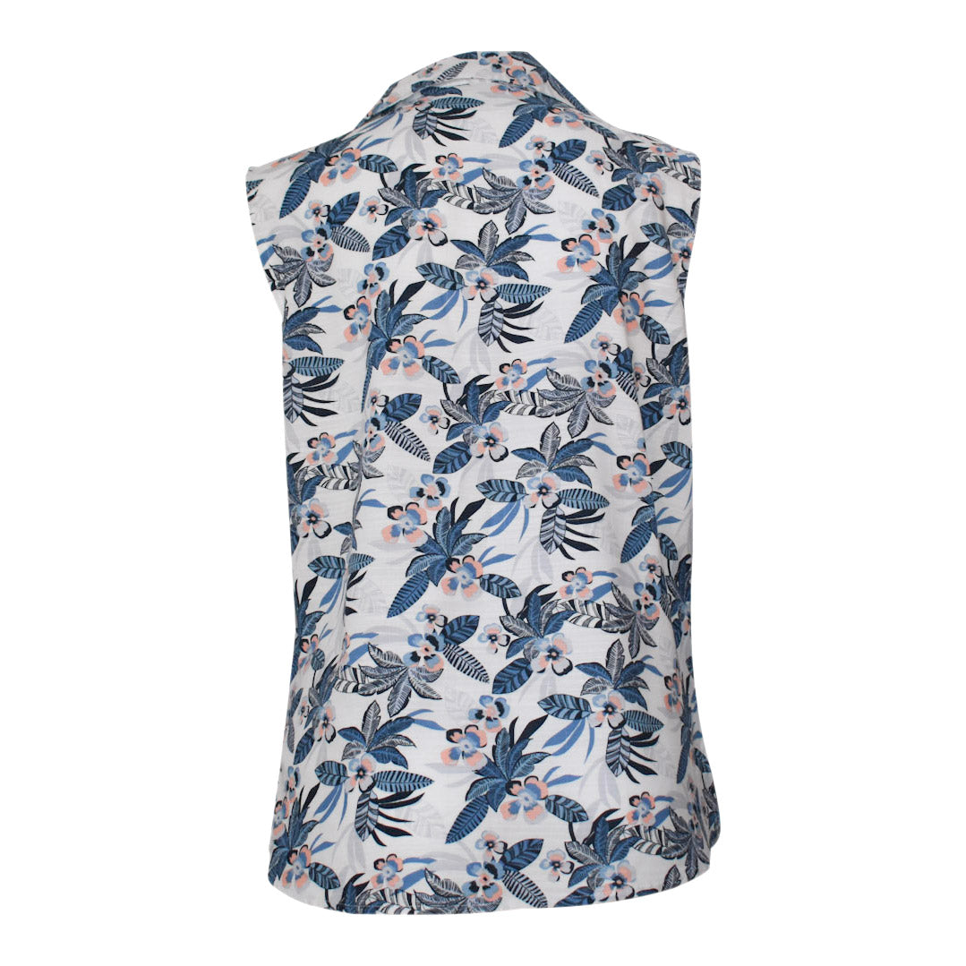 Bamboo Women's Shirt Sleeveless - Cabarita Back View