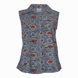 Bamboo Women's Sleeveless Shirt Aboriginal Design - Nguru