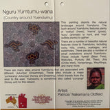 Bamboo Women's Sleeveless Shirt Aboriginal Design - Nguru Story Card