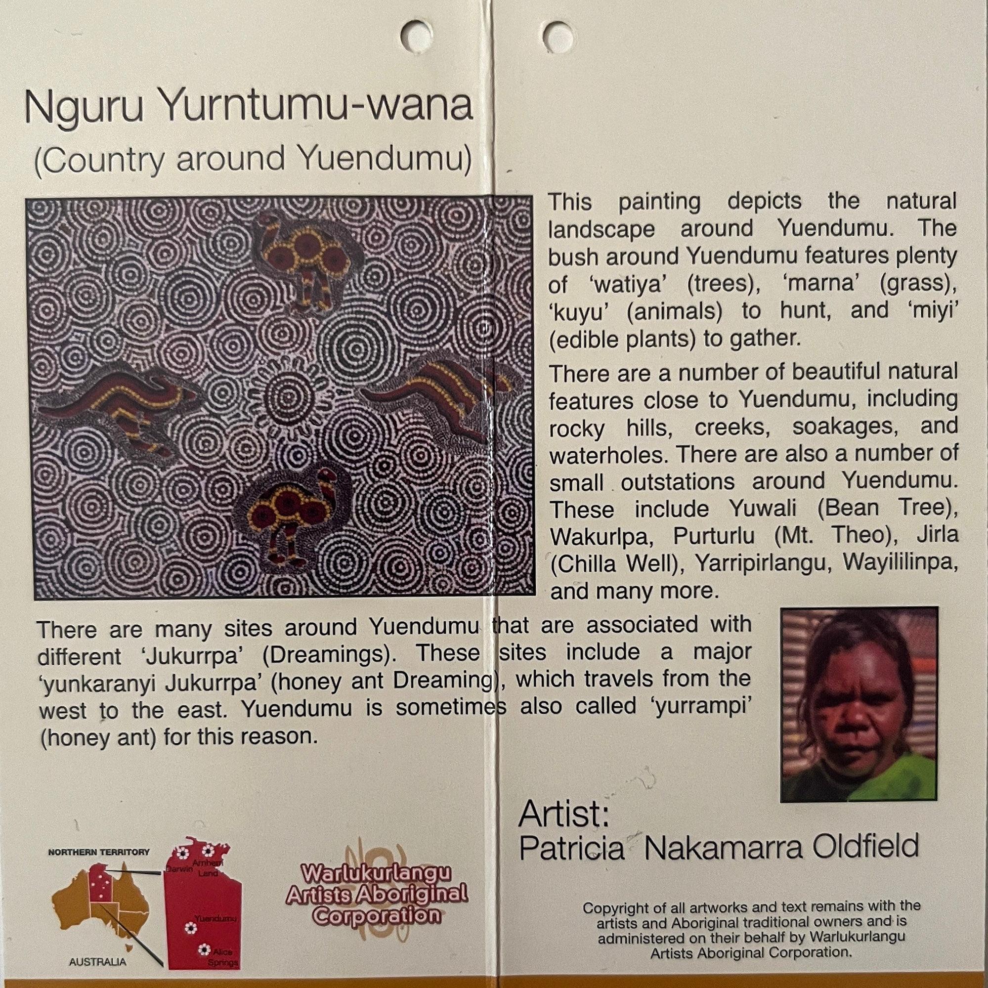 Bamboo Women's Sleeveless Shirt Aboriginal Design - Nguru Story Card