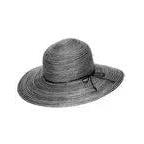 Bermuda Capeline Wide Brim Summer Hat in Latte, Sienna, Black/White