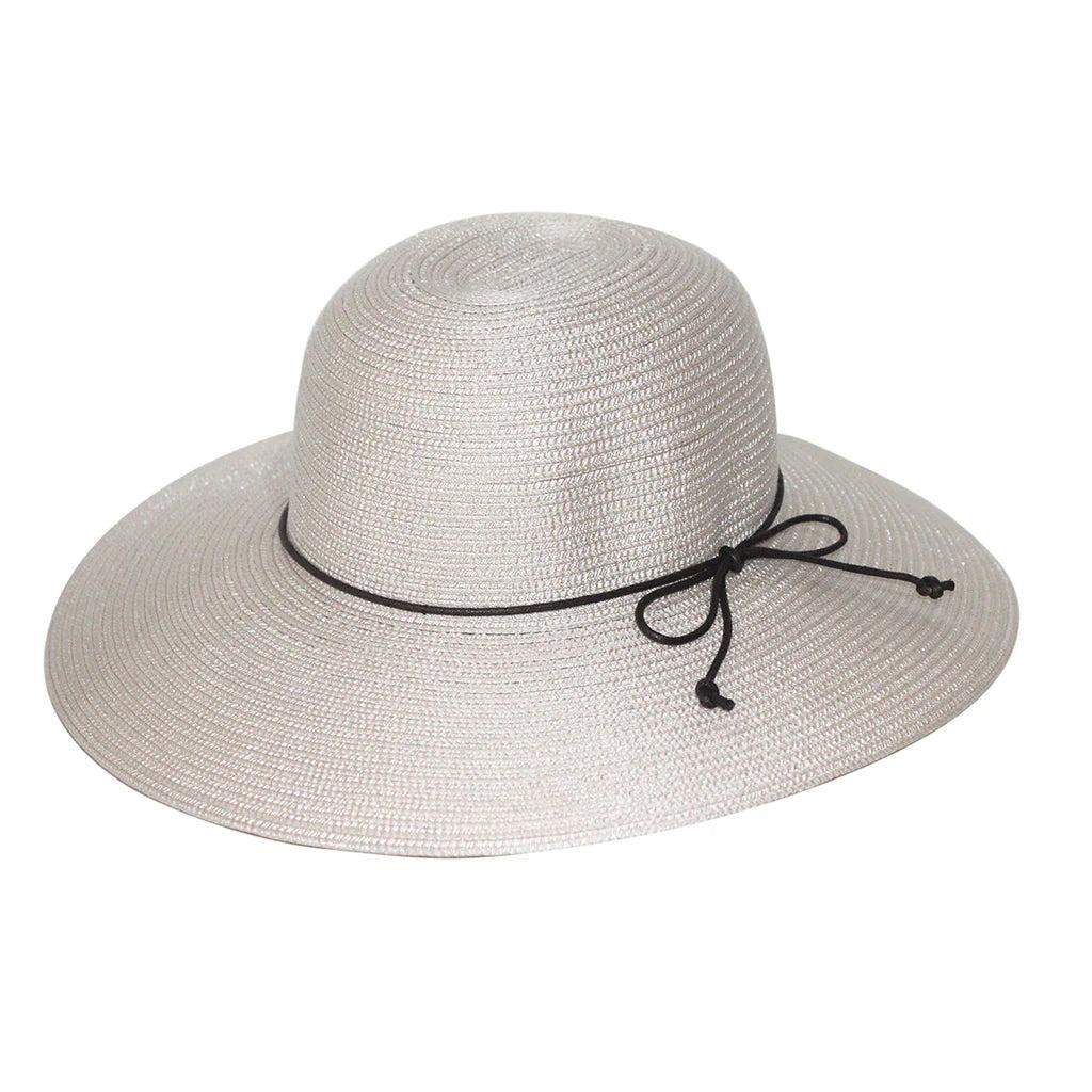 Bermuda Capeline Wide Brim Summer Hat in Latte, Sienna, Black/White, Denim