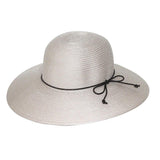 Bermuda Capeline Wide Brim Summer Hat in Latte, Sienna, Black/White, Denim