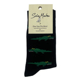 Black Crocodile Socks