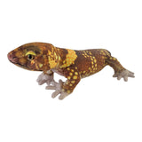 Large Bravo the Gecko soft plush toy, 60cm, with realistic brown and yellow spotted scaly design.