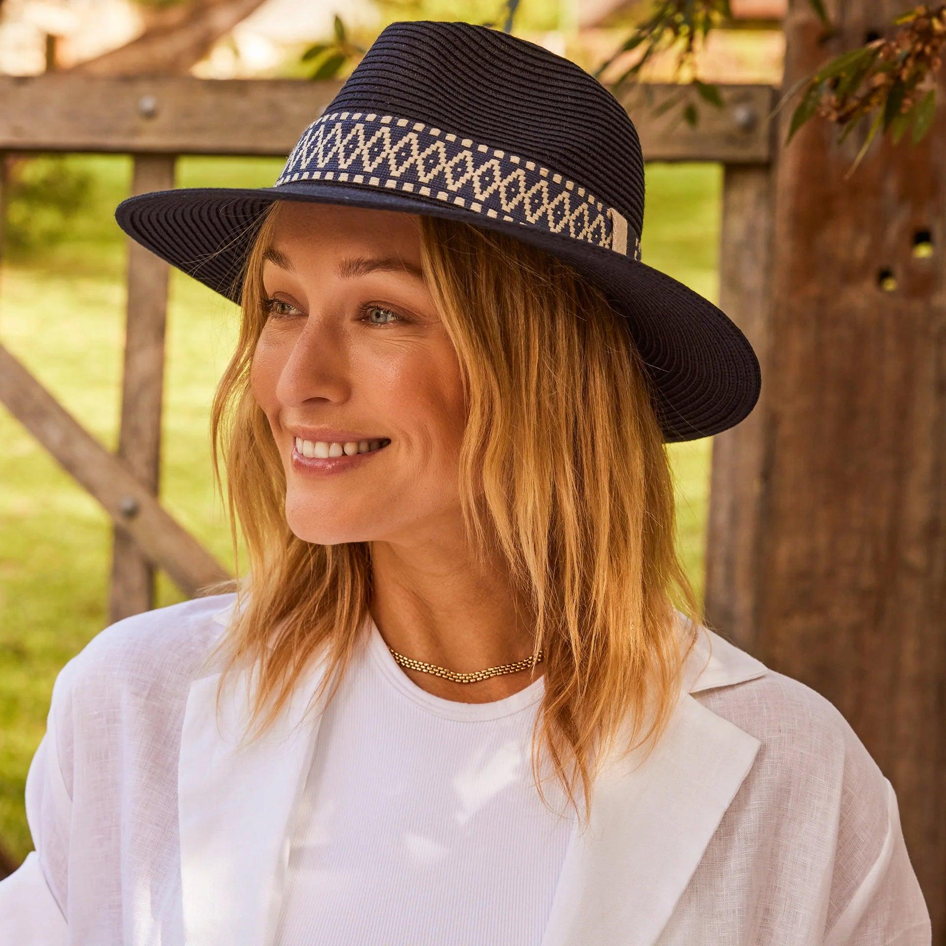 Marley Fedora - Navy, Ivory or Mix Camel