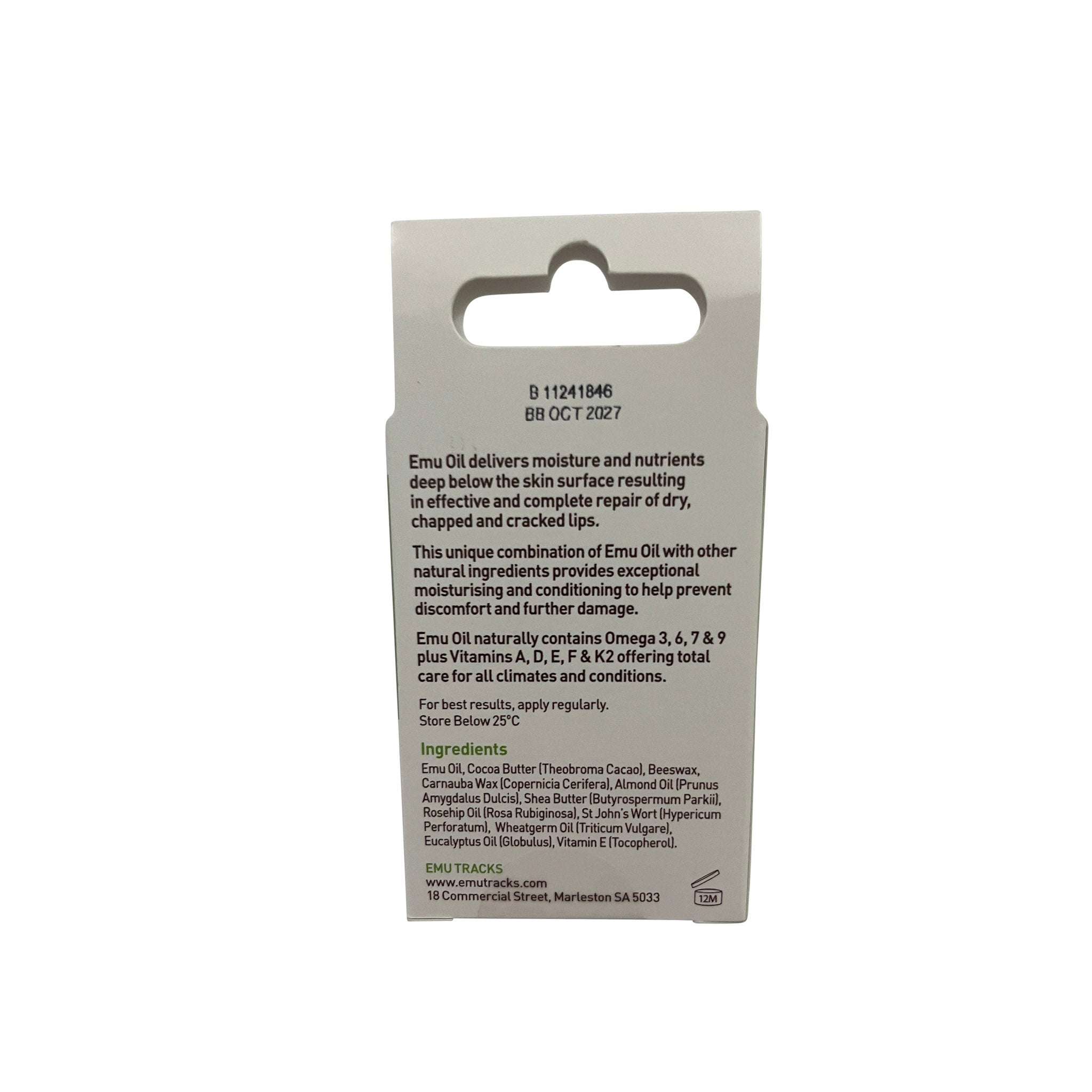 Emu Oil Eucalyptus Lip Balm