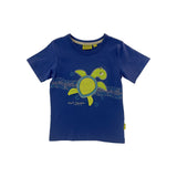 Green Turtle Kids T-Shirt - Blue