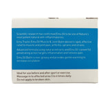 Product packaging with text about Emu Oil balm on a white background