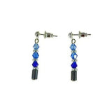 Iron Ore Blue Drop Earrings
