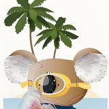 Koala Queensland Australiana A4 Print
