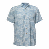 Men's Bamboo Shirt - Leaf Blue